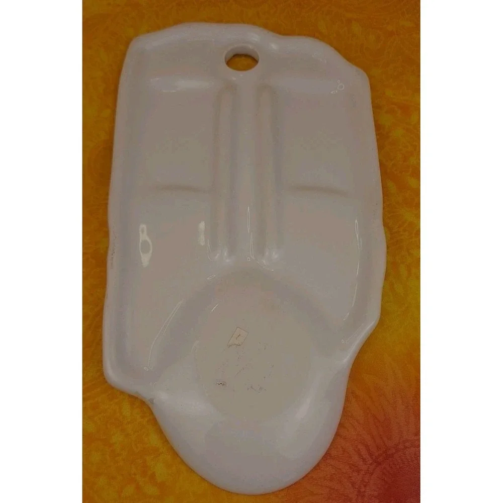 Vintage Ceramic Kitchen Prayer My House Poetry Floral Las Vegas Spoon‎ Rest